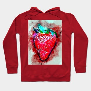 Watercolor Strawberry Hoodie